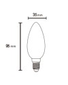 BOMBILLA LED - BOMBILLA E14 VELA OPAL 3000K  4W